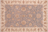 handmade Traditional Kafkaz Grey Beige Hand Knotted RECTANGLE 100% WOOL area rug 6x9