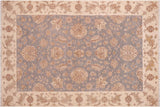 Shabby Chic Ziegler Sprague Grey/Beige Hand-Knotted Wool Rug - 5'8'' x 9'0''