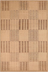 handmade Modern Gabbeh Beige Brown Hand Knotted RECTANGLE 100% WOOL area rug 10 X14