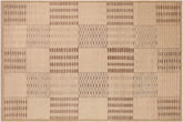 handmade Modern Gabbeh Beige Brown Hand Knotted RECTANGLE 100% WOOL area rug 10' x 14'