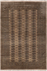 handmade Geometric Bokhara Grey Black Hand Knotted RECTANGLE 100% WOOL area rug 5X8