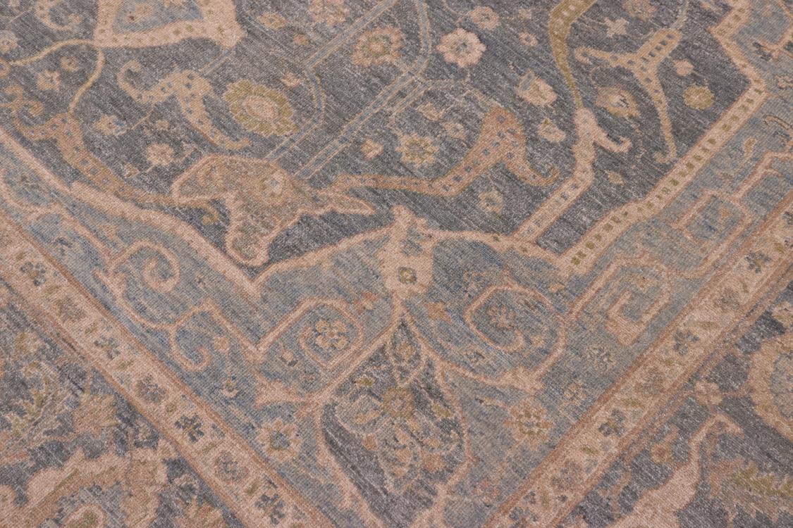 handmade Traditional Kafkaz Gray Lt. Blue Hand Knotted RECTANGLE 100% WOOL area rug 8 x 10