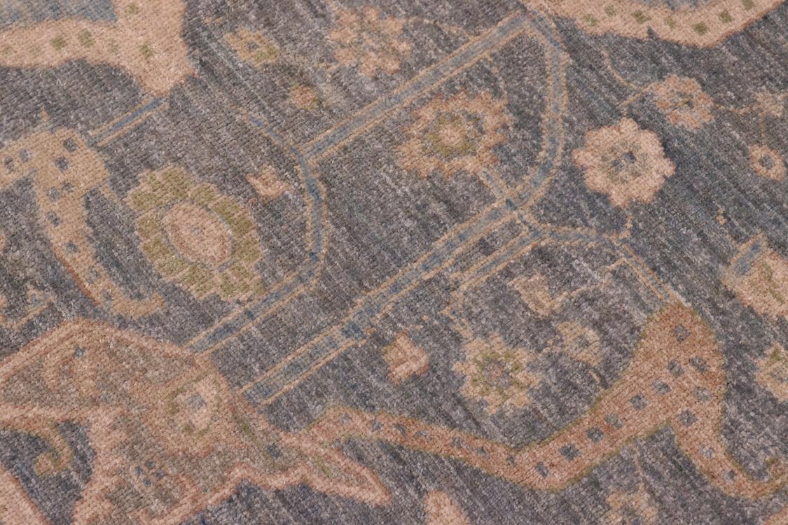 handmade Traditional Kafkaz Gray Lt. Blue Hand Knotted RECTANGLE 100% WOOL area rug 8 x 10