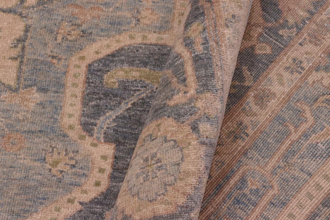 handmade Traditional Kafkaz Gray Lt. Blue Hand Knotted RECTANGLE 100% WOOL area rug 8 x 10