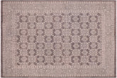 handmade Transitional Kafkaz Grey Green Hand Knotted RECTANGLE 100% WOOL area rug 8' x 10'