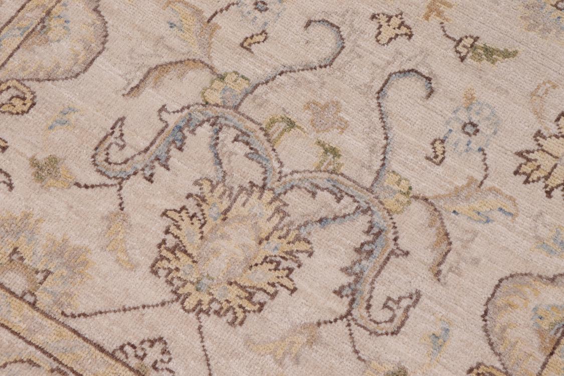 handmade Traditional Kafkaz Ivory Gold Hand Knotted RECTANGLE 100% WOOL area rug 3 x 5