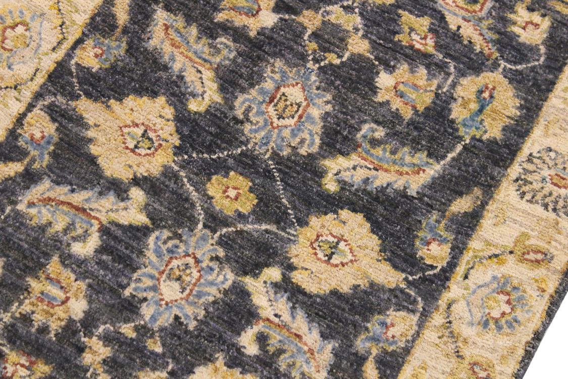 handmade Traditional Kafkaz Grey Ivory Hand Knotted RECTANGLE 100% WOOL area rug 2 x 3