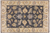 handmade Traditional Kafkaz Grey Ivory Hand Knotted RECTANGLE 100% WOOL area rug 2x3
