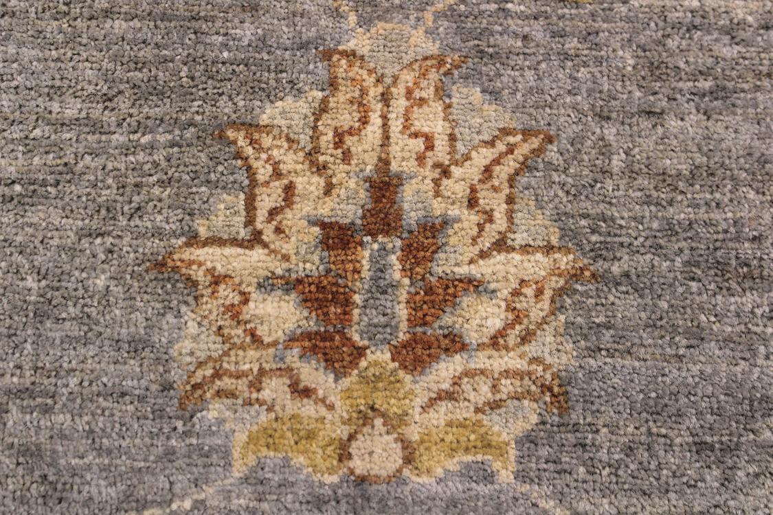 handmade Traditional Kafkaz Grey Ivory Hand Knotted RECTANGLE 100% WOOL area rug 2 x 3