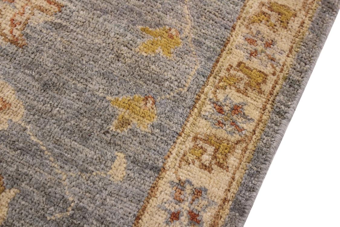 handmade Traditional Kafkaz Grey Ivory Hand Knotted RECTANGLE 100% WOOL area rug 2 x 3