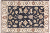 handmade Traditional Kafkaz Grey Ivory Hand Knotted RECTANGLE 100% WOOL area rug 2x3