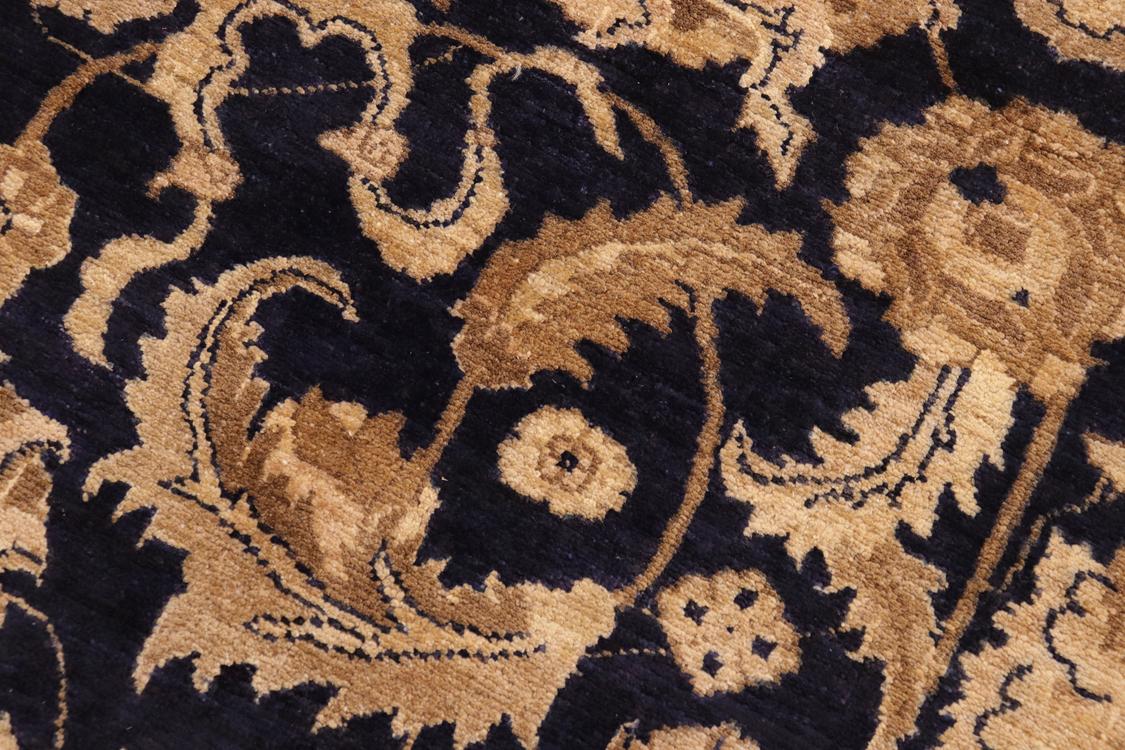 handmade Traditional Kafkaz Blue Tan Hand Knotted RECTANGLE 100% WOOL area rug 10 x 13