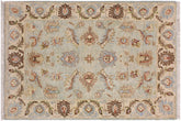 handmade Traditional Kafkaz Lt. Blue Ivory Hand Knotted RECTANGLE 100% WOOL area rug 2x3