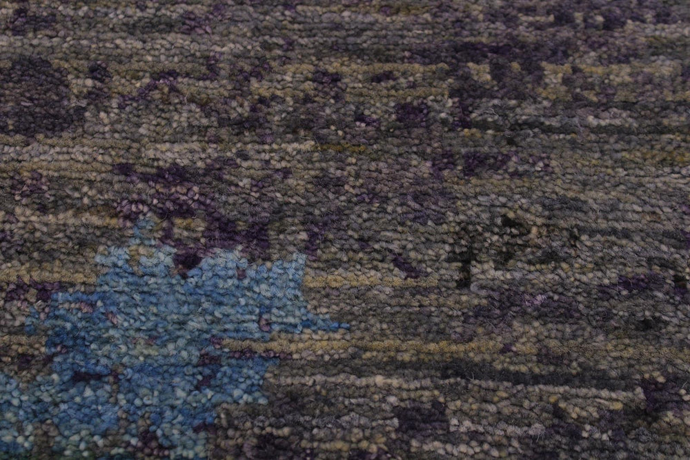 A11869, 710"x 8 0",Modern ,8x8,Grey,BLUE,Hand-knotted ,Pakistan ,100% Wool ,Round ,652671216022