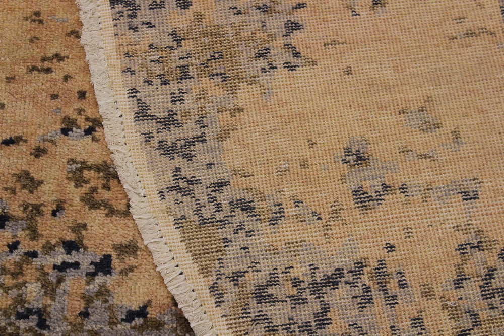 A11874 711"x 8 1"Modern 8x8TaupeGREYHand-knotted Pakistan 100% Wool Round 652671216077