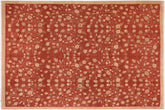 handmade Modern Kafkaz Red Tan Hand Knotted RECTANGLE 100% WOOL area rug 10' x 13'