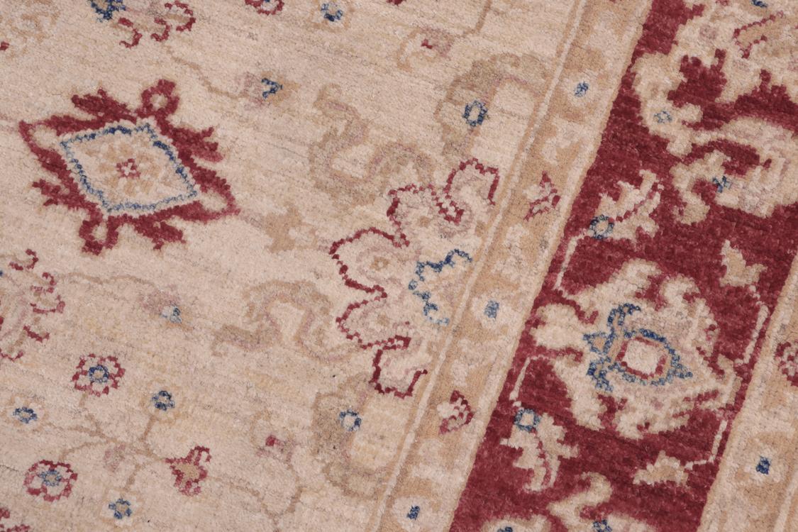 handmade Traditional Kafkaz Ivory Red Hand Knotted RECTANGLE 100% WOOL area rug 3 x 5