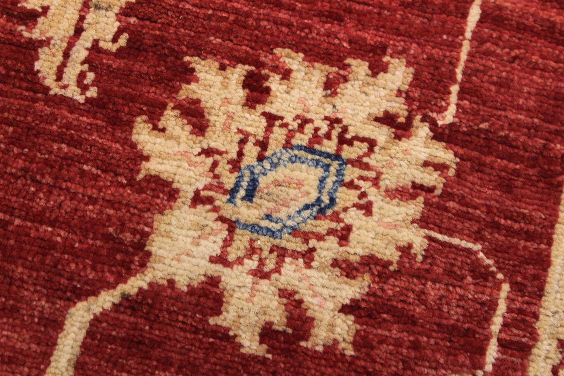 handmade Traditional Kafkaz Red Ivory Hand Knotted RECTANGLE 100% WOOL area rug 3 x 5