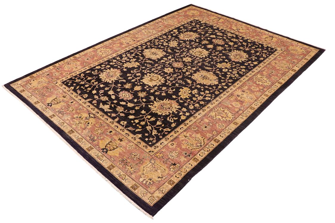 handmade Traditional Kafkaz Blue Red Hand Knotted RECTANGLE 100% WOOL area rug 10 x 13