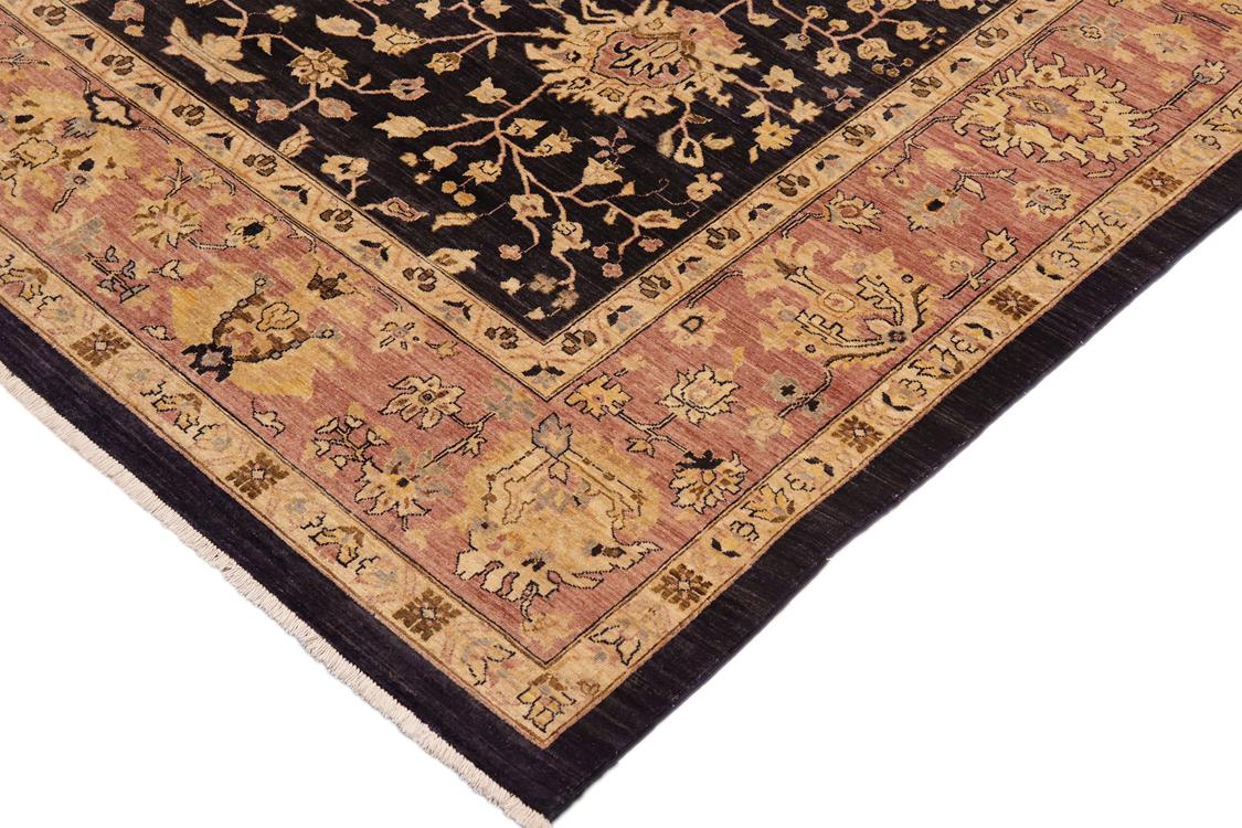 handmade Traditional Kafkaz Blue Red Hand Knotted RECTANGLE 100% WOOL area rug 10 x 13