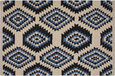 handmade Modern Kilim Ivory Black Hand-Woven RECTANGLE 100% WOOL area rug 8x10