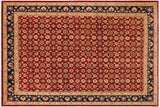 handmade Transitional Kafkaz Red Blue Hand Knotted RECTANGLE 100% WOOL area rug 10 x 14