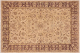 handmade Traditional Kafkaz Tan Brown Hand Knotted RECTANGLE 100% WOOL area rug 10x14