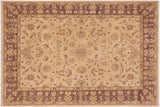 handmade Traditional Kafkaz Tan Brown Hand Knotted RECTANGLE 100% WOOL area rug 10 x 14