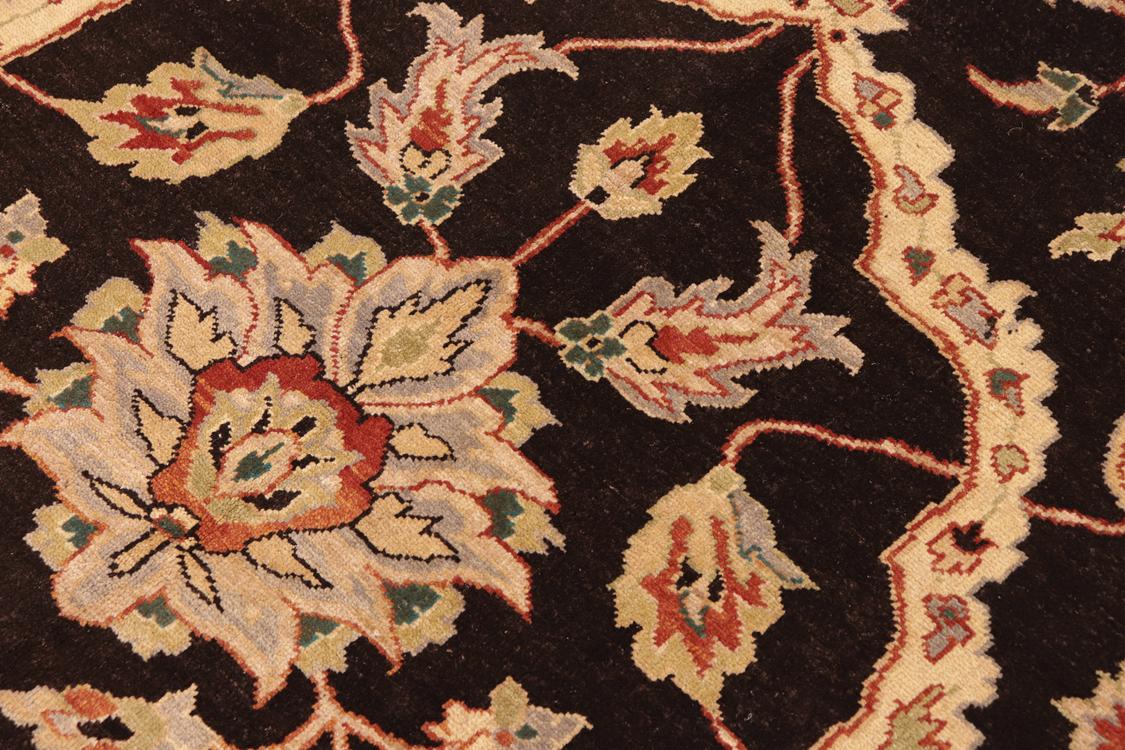 handmade Traditional Kafkaz Brown Tan Hand Knotted RECTANGLE 100% WOOL area rug 10 x 14