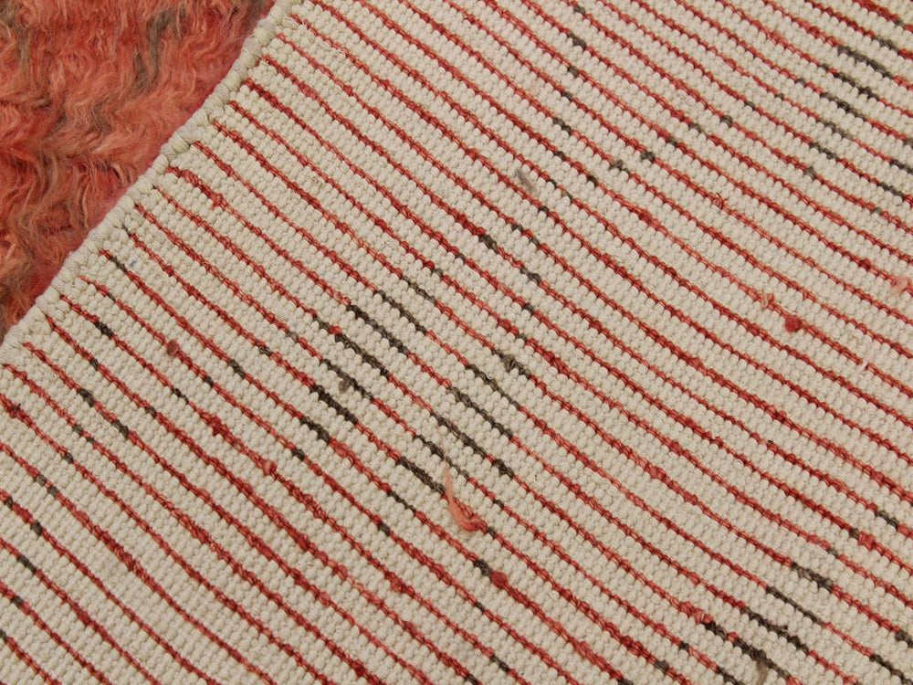 handmade Modern Moroccan Rust Brown Hand Knotted RECTANGLE 100% WOOL area rug 5x8