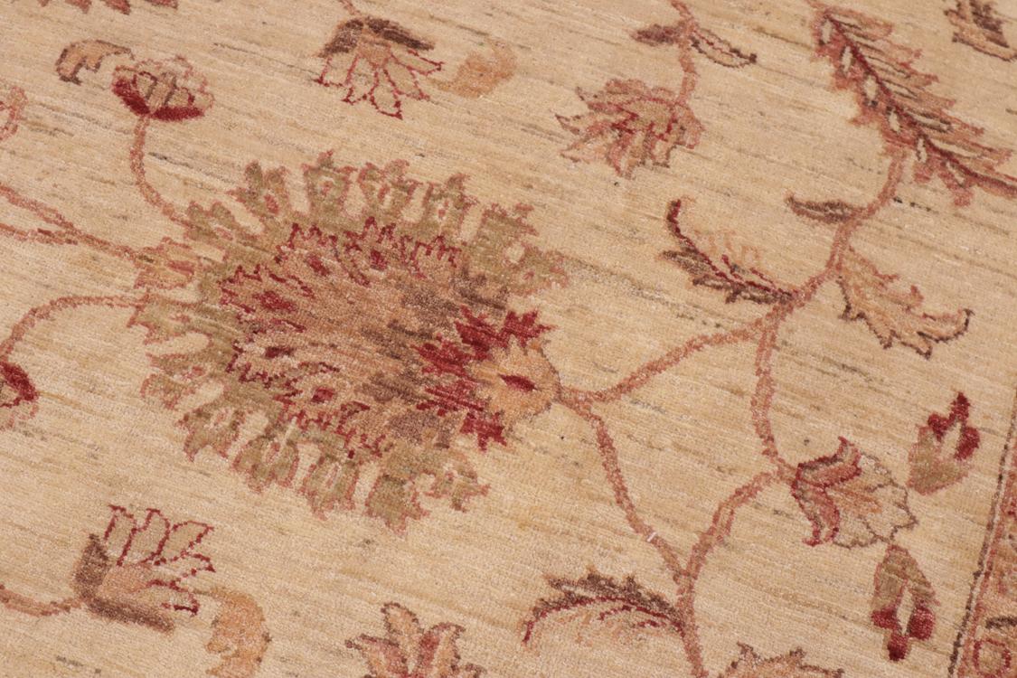 handmade Traditional Kafkaz Ivory Green Hand Knotted RECTANGLE 100% WOOL area rug 10 x 14