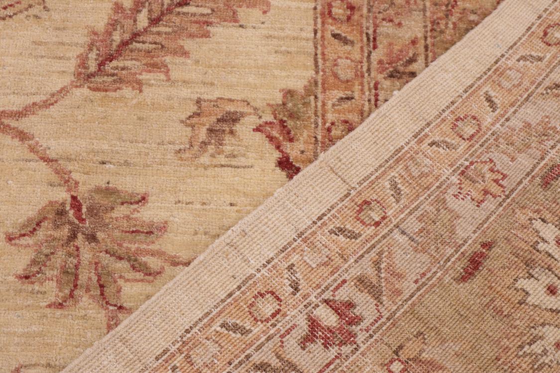 handmade Traditional Kafkaz Ivory Green Hand Knotted RECTANGLE 100% WOOL area rug 10 x 14