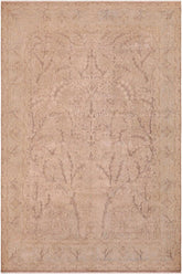 Traditional handmade Persian vintage distressed Tan Blue Hand Knotted RECTANGLE 100% WOOL area rug 9X13