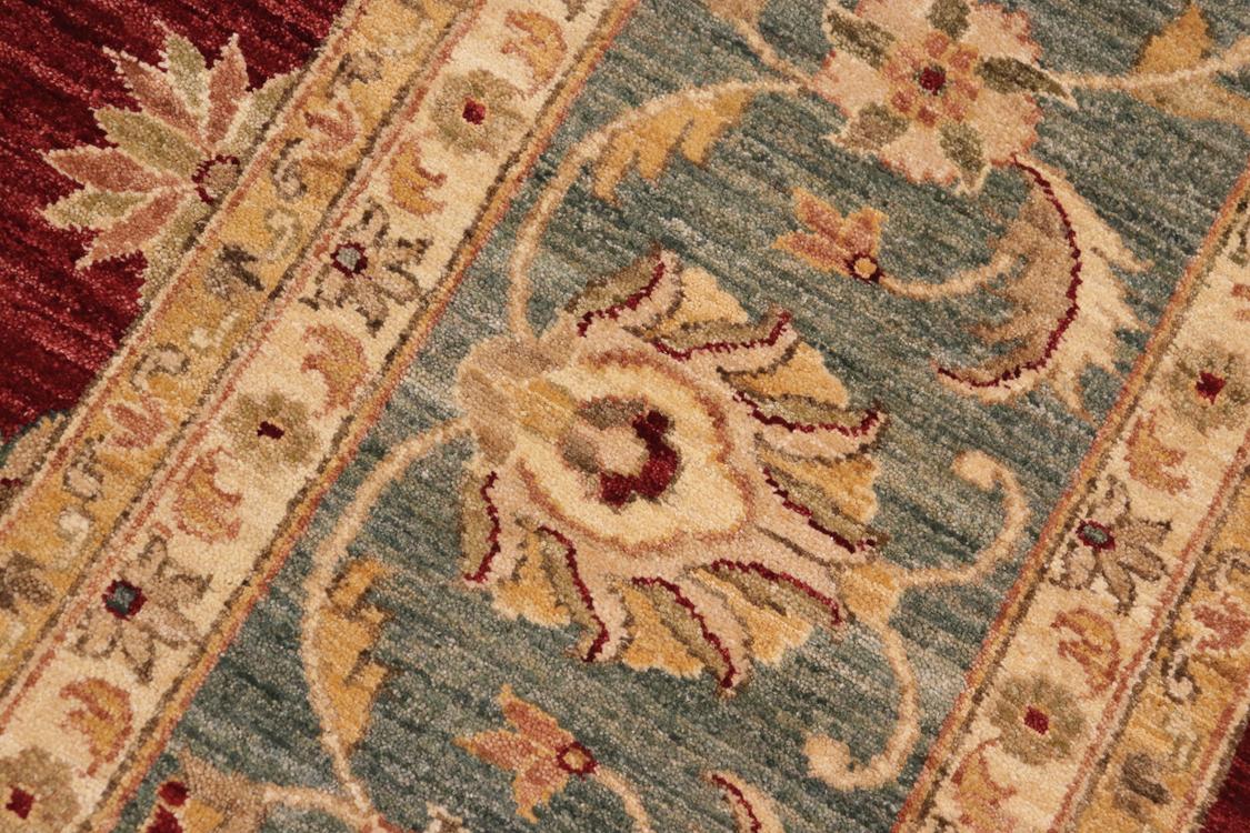 handmade Traditional Kafkaz Red Blue Hand Knotted RECTANGLE 100% WOOL area rug 10 x 14