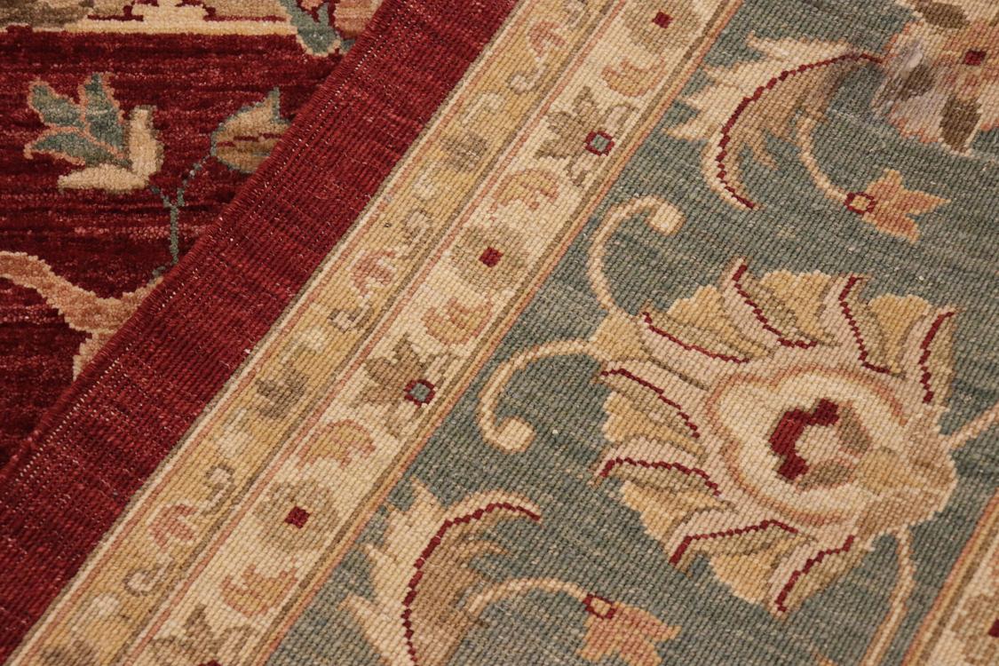 handmade Traditional Kafkaz Red Blue Hand Knotted RECTANGLE 100% WOOL area rug 10 x 14