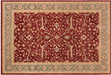 Shabby Chic Ziegler Leigh Red/Blue Hand-Knotted Wool Rug - 10'2'' x 14'0''