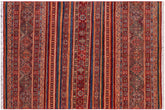 handmade Geometric Kurjean Red Green Hand Knotted RECTANGLE 100% WOOL area rug 5x7