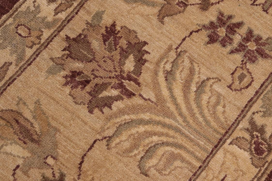 handmade Traditional Kafkaz Brown Tan Hand Knotted RECTANGLE 100% WOOL area rug 10 x 14