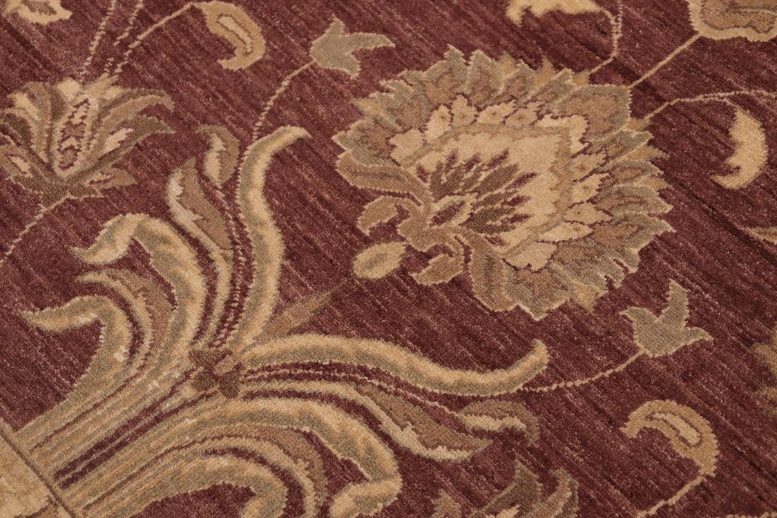 handmade Traditional Kafkaz Brown Tan Hand Knotted RECTANGLE 100% WOOL area rug 10 x 14