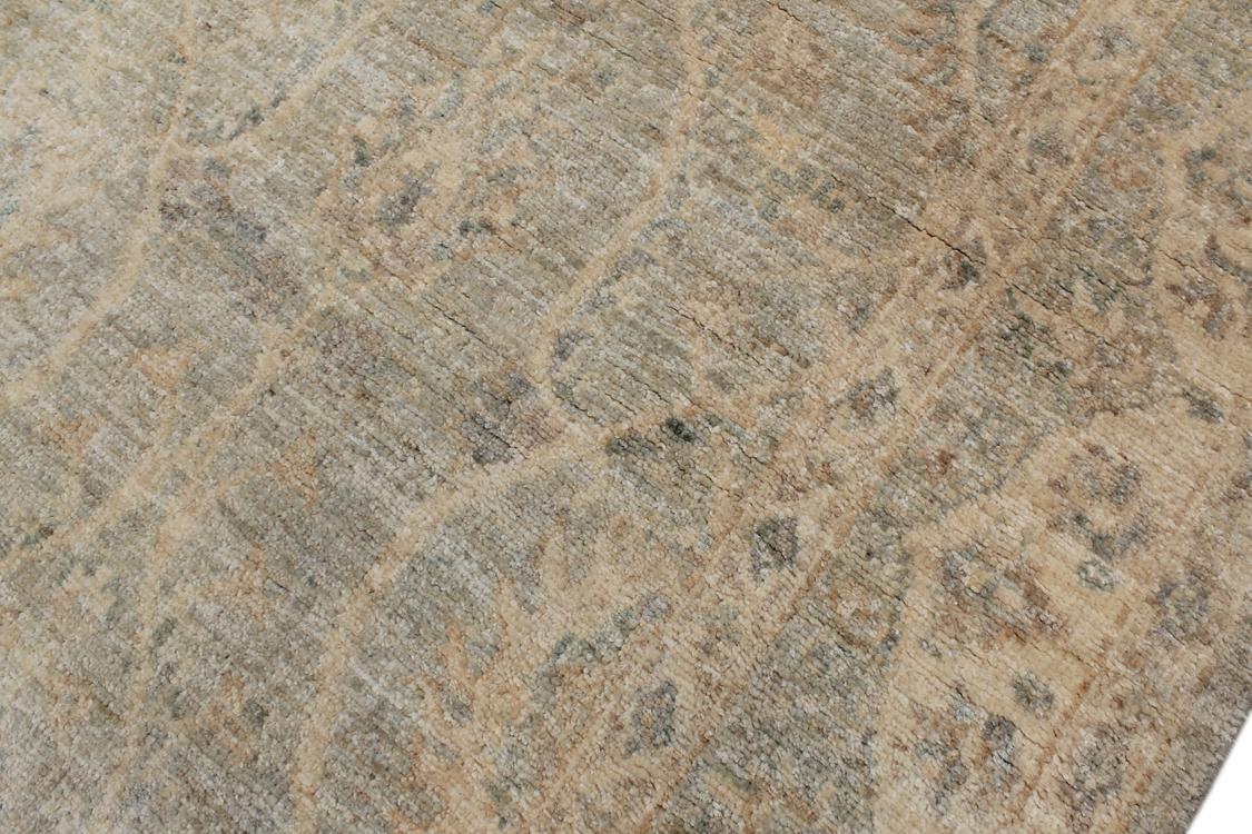 handmade Traditional Kafkaz Gray Beige Hand Knotted RECTANGLE 100% WOOL area rug 4 x 6