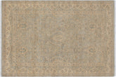 handmade Transitional Kafkaz Gray Beige Hand Knotted RECTANGLE 100% WOOL area rug 4' x 6'