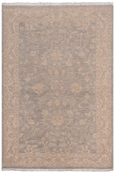 handmade Traditional Kafkaz Grey Beige Hand Knotted RECTANGLE 100% WOOL area rug 4X6