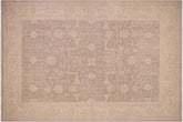 handmade Transitional Kafkaz Gray Beige Hand Knotted RECTANGLE 100% WOOL area rug 10' x 14'