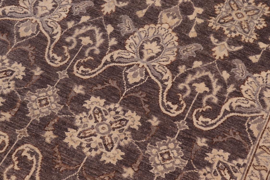 handmade Traditional Kafkaz Charcoal Beige Hand Knotted RECTANGLE 100% WOOL area rug 8 x 10