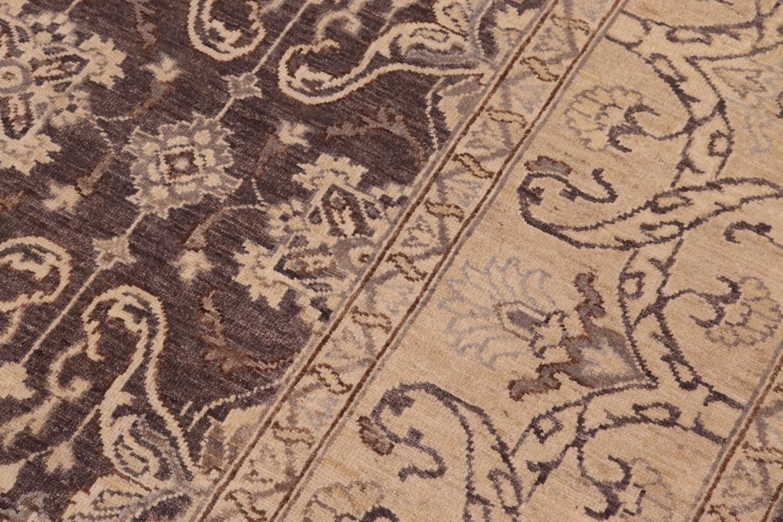 handmade Traditional Kafkaz Charcoal Beige Hand Knotted RECTANGLE 100% WOOL area rug 8 x 10