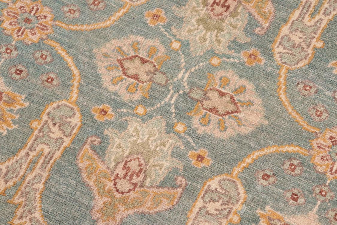 handmade Traditional Kafkaz Green Beige Hand Knotted RECTANGLE 100% WOOL area rug 5 x 7