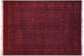 handmade Tribal Biljik Khal Mohammadi Red Blue Hand Knotted RECTANGLE 100% WOOL area rug 6x8