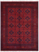 handmade Tribal Biljik Khal Mohammadi Red Blue Hand Knotted RECTANGLE 100% WOOL area rug 6x10