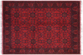 handmade Tribal Biljik Khal Mohammadi Red Blue Hand Knotted RECTANGLE 100% WOOL area rug 6x8
