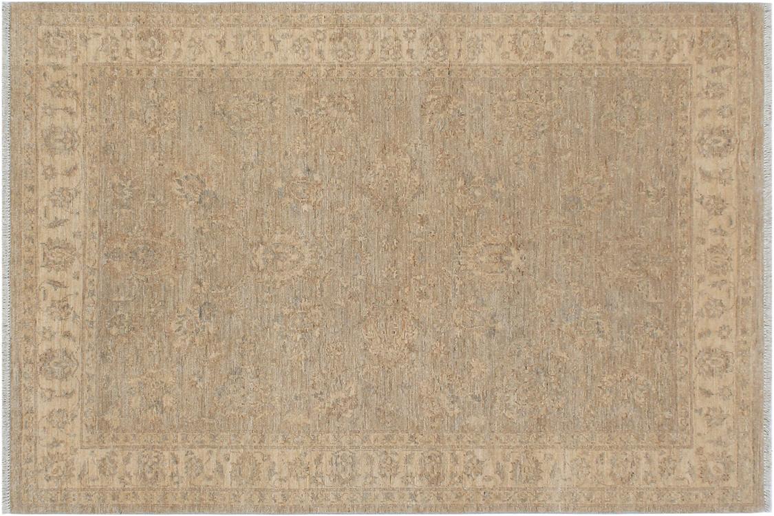 handmade Traditional Kafkaz Grey Beige Hand Knotted RECTANGLE 100% WOOL area rug 5 x 7